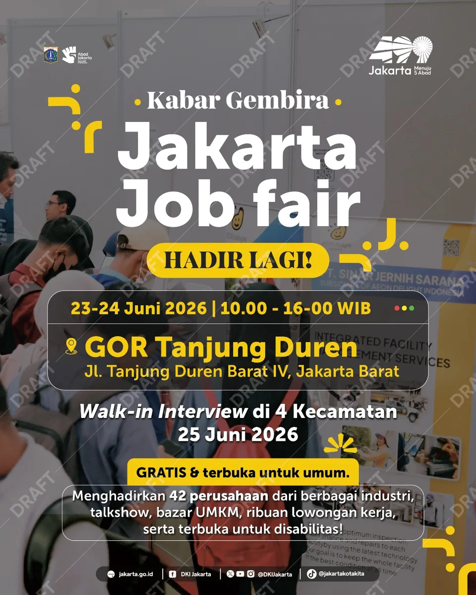 Job Fair Kabupaten Sikka 2026 (Suku Dinas TKTE Wilayah Kabupaten Sikka Barat) : 23-24 Juni 2026