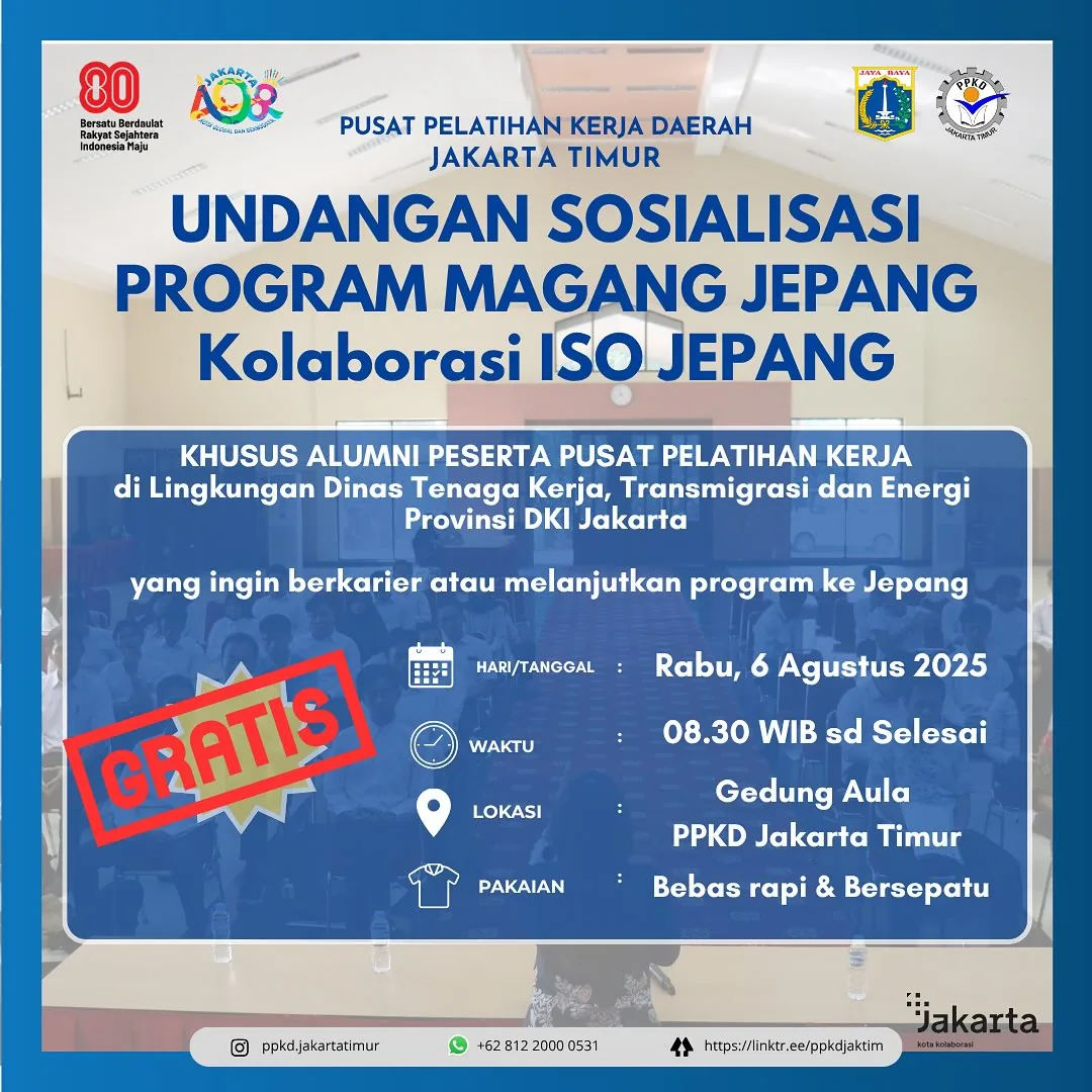 UNDANGAN SOSIALISASI PROGRAM MAGANG JEPANG – PPKD KABUPATEN SIKKA